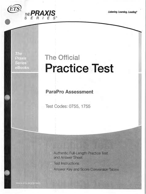 ParaPro Practice Test 